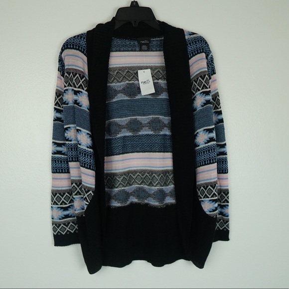 Rue 21 Striped Open Front Cardigan Size Small - Picture 6 of 12